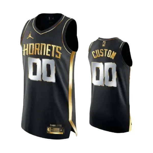Charlotte Hornets Jordan Limited Personoitava Miesten Pelipaita Golden Edition Swingman Musta Charlotte Hornets Jordan Limited Personoitava Miesten Pelipaita Golden Edition Swingman Musta