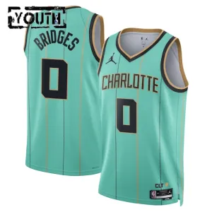 Charlotte Hornets Jordan Miles Bridges Lasten Pelipaita City Edition 2024-25 Swingman Sinivihreä Charlotte Hornets Jordan Miles Bridges Lasten Pelipaita City Edition 2024-25 Swingman Sinivihreä