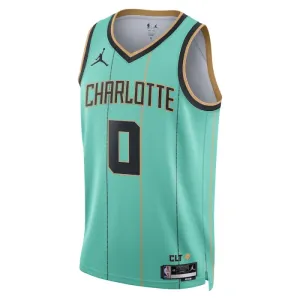 Charlotte Hornets Jordan Miles Bridges Miesten Pelipaita City Edition 2024-25 Swingman Sinivihreä