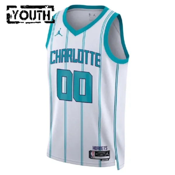 Charlotte Hornets Jordan Personoitava Lasten Pelipaita Association Edition Swingman Valkoinen