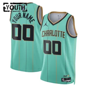 Charlotte Hornets Jordan Personoitava Lasten Pelipaita City Edition 2024-25 Swingman Sinivihreä Charlotte Hornets Jordan Personoitava Lasten Pelipaita City Edition 2024-25 Swingman Sinivihreä