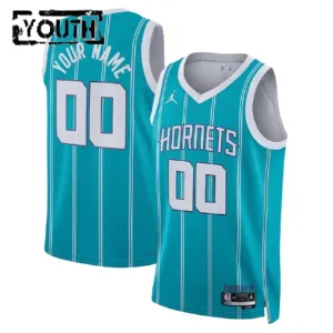 Charlotte Hornets Jordan Personoitava Lasten Pelipaita Icon Edition Swingman Sinivihreä
