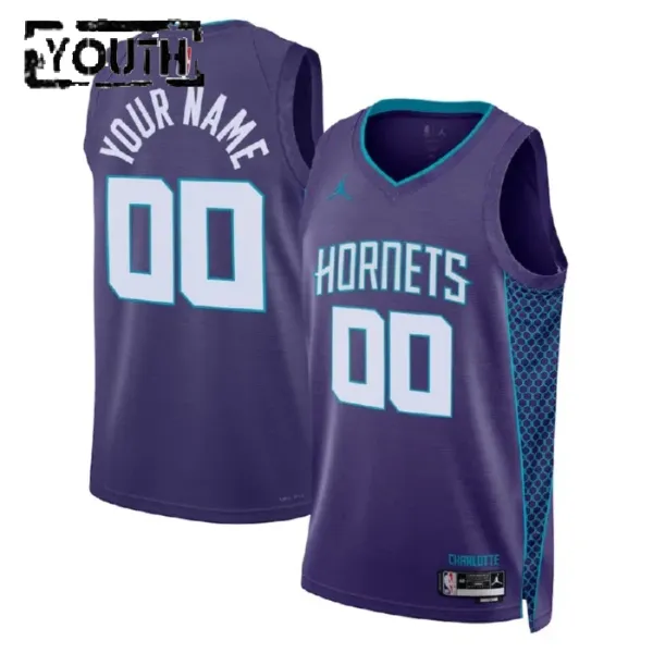 Charlotte Hornets Jordan Personoitava Lasten Pelipaita Statement Edition Swingman Violetti Charlotte Hornets Jordan Personoitava Lasten Pelipaita Statement Edition Swingman Violetti
