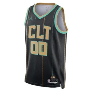 Charlotte Hornets Jordan Personoitava Miesten Pelipaita City Edition 2022-23 Swingman Musta