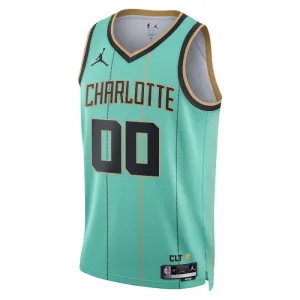 Charlotte Hornets Jordan Personoitava Miesten Pelipaita City Edition 2024-25 Swingman Sinivihreä