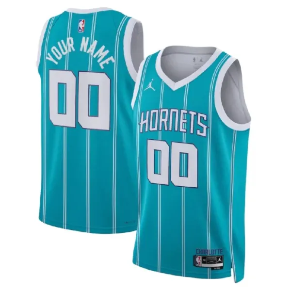 Charlotte Hornets Jordan Personoitava Miesten Pelipaita Icon Edition Swingman Sinivihreä Charlotte Hornets Jordan Personoitava Miesten Pelipaita Icon Edition Swingman Sinivihreä