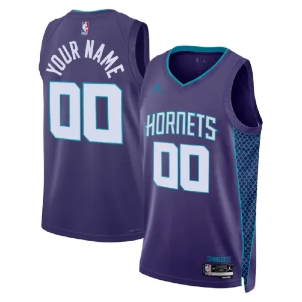 Charlotte Hornets Jordan Personoitava Miesten Pelipaita Statement Edition Swingman Violetti Charlotte Hornets Jordan Personoitava Miesten Pelipaita Statement Edition Swingman Violetti