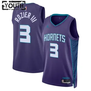 Charlotte Hornets Jordan Terry Rozier III 3 Lasten Pelipaita Statement Edition Swingman Violetti
