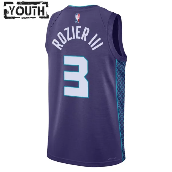 Charlotte Hornets Jordan Terry Rozier III 3 Lasten Pelipaita Statement Edition Swingman Violetti