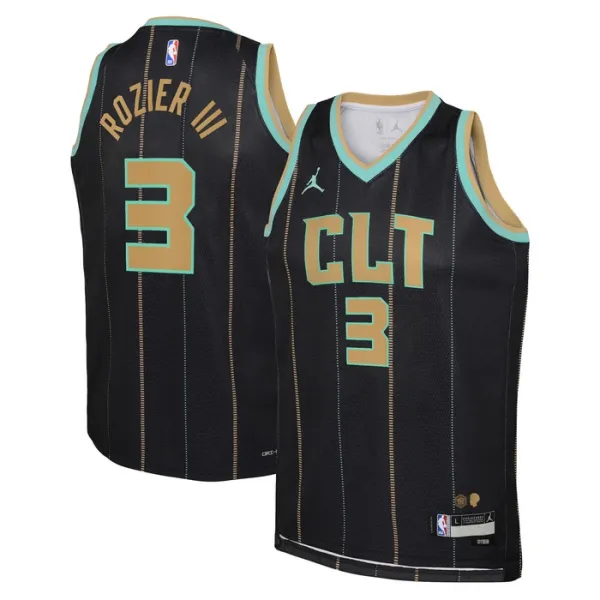Charlotte Hornets Jordan Terry Rozier III 3 Miesten Pelipaita City Edition 2022-23 Swingman Musta Charlotte Hornets Jordan Terry Rozier III 3 Miesten Pelipaita City Edition 2022-23 Swingman Musta