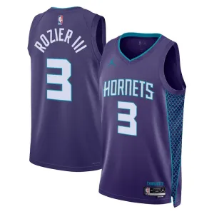 Charlotte Hornets Jordan Terry Rozier III 3 Miesten Pelipaita Statement Edition Swingman Violetti