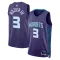 Charlotte Hornets Jordan Terry Rozier III 3 Miesten Pelipaita Statement Edition Swingman Violetti