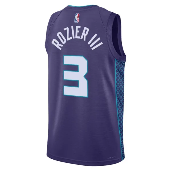 Charlotte Hornets Jordan Terry Rozier III 3 Miesten Pelipaita Statement Edition Swingman Violetti