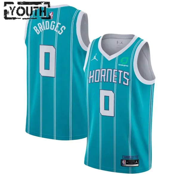 Charlotte Hornets Miles Bridges 0 Jordan Lasten Pelipaita Icon Edition Swingman Sinivihreä Charlotte Hornets Miles Bridges 0 Jordan Lasten Pelipaita Icon Edition Swingman Sinivihreä