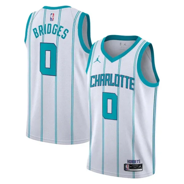 Charlotte Hornets Miles Bridges 0 Jordan Miesten Pelipaita Association Edition Swingman Valkoinen Charlotte Hornets Miles Bridges 0 Jordan Miesten Pelipaita Association Edition Swingman Valkoinen