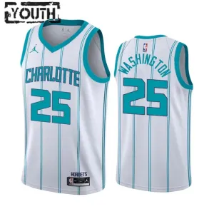 Charlotte Hornets PJ Washington 25 Jordan Lasten Pelipaita Association Edition Swingman Valkoinen Charlotte Hornets PJ Washington 25 Jordan Lasten Pelipaita Association Edition Swingman Valkoinen