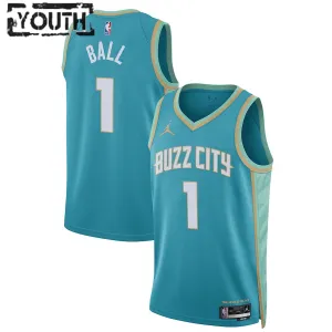 Jordan Charlotte Hornets LaMelo Ball Lasten Pelipaita City Edition 2023-24 Swingman Sinivihreä Jordan Charlotte Hornets LaMelo Ball Lasten Pelipaita City Edition 2023-24 Swingman Sinivihreä