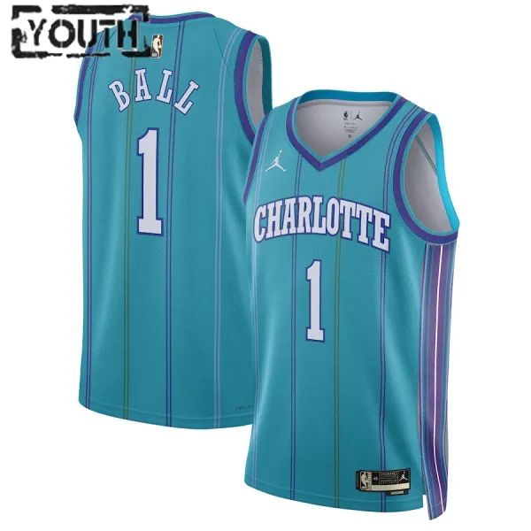 Jordan Charlotte Hornets LaMelo Ball Lasten Pelipaita Classic Edition 2023-24 Swingman Sinivihreä Jordan Charlotte Hornets LaMelo Ball Lasten Pelipaita Classic Edition 2023-24 Swingman Sinivihreä