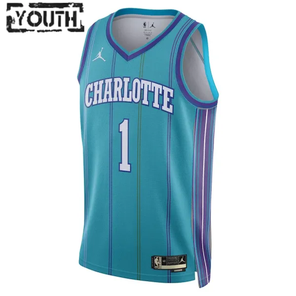 Jordan Charlotte Hornets LaMelo Ball Lasten Pelipaita Classic Edition 2023-24 Swingman Sinivihreä