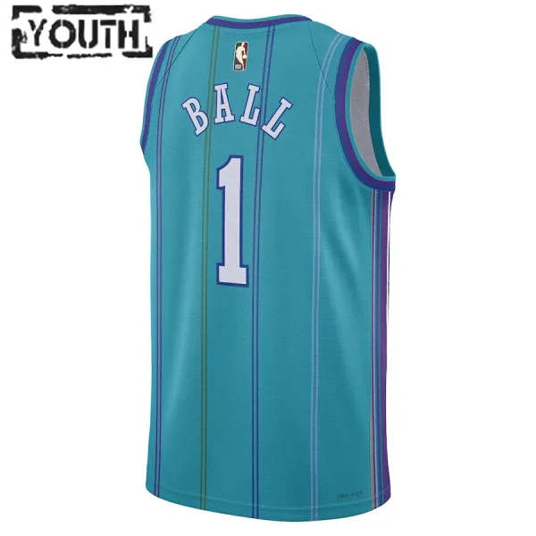 Jordan Charlotte Hornets LaMelo Ball Lasten Pelipaita Classic Edition 2023-24 Swingman Sinivihreä