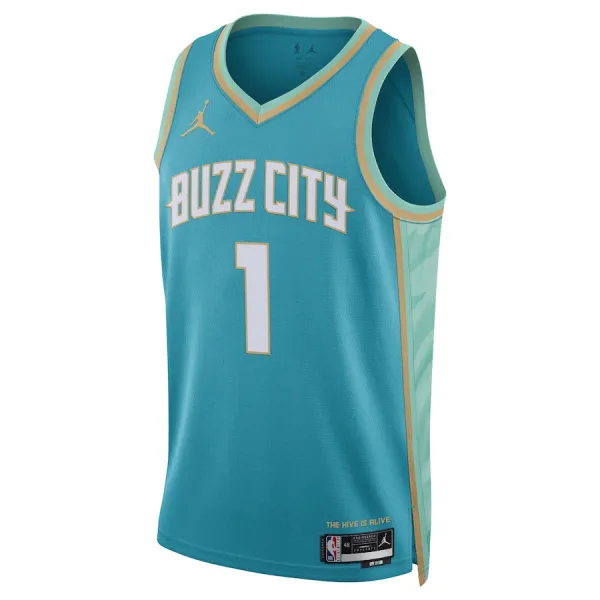 Jordan Charlotte Hornets LaMelo Ball Miesten Pelipaita City Edition 2023-24 Swingman Sinivihreä