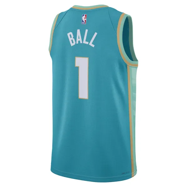 Jordan Charlotte Hornets LaMelo Ball Miesten Pelipaita City Edition 2023-24 Swingman Sinivihreä