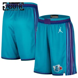 Jordan Charlotte Hornets Lasten Shortsit Classic Edition 2023-24 Swingman Sinivihreä