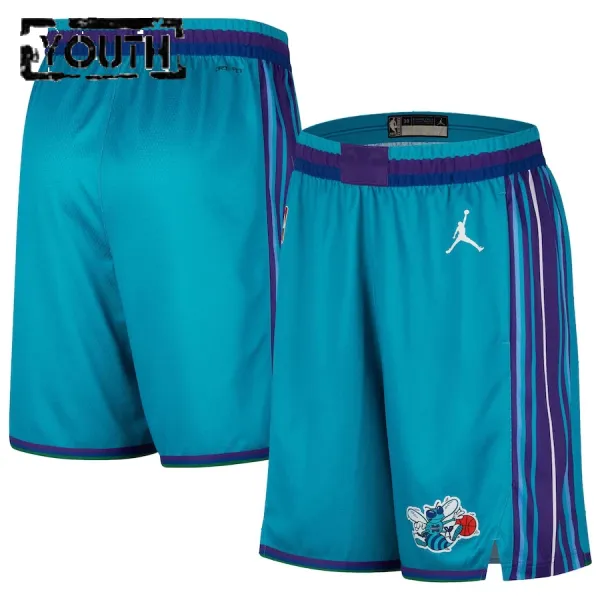 Jordan Charlotte Hornets Lasten Shortsit Classic Edition 2023-24 Swingman Sinivihreä Jordan Charlotte Hornets Lasten Shortsit Classic Edition 2023-24 Swingman Sinivihreä