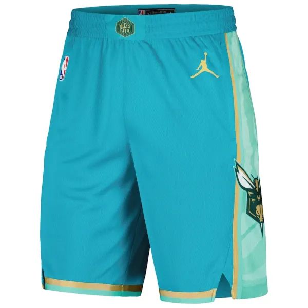 Jordan Charlotte Hornets Miesten Shortsit City Edition 2023-24 Swingman Sinivihreä