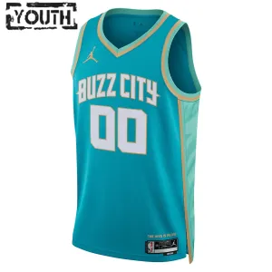 Jordan Charlotte Hornets Personoitava Lasten Pelipaita City Edition 2023-24 Swingman Sinivihreä