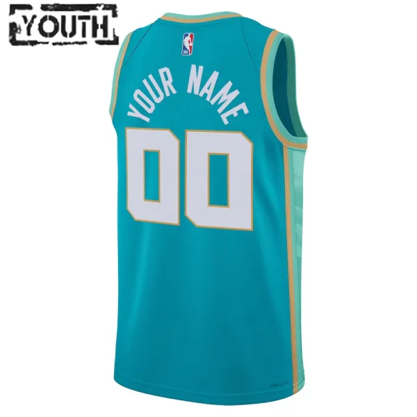 Jordan Charlotte Hornets Personoitava Lasten Pelipaita City Edition 2023-24 Swingman Sinivihreä