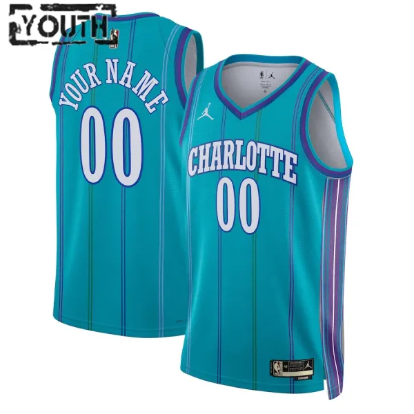 Jordan Charlotte Hornets Personoitava Lasten Pelipaita Classic Edition 2023-24 Swingman Sinivihreä Jordan Charlotte Hornets Personoitava Lasten Pelipaita Classic Edition 2023-24 Swingman Sinivihreä
