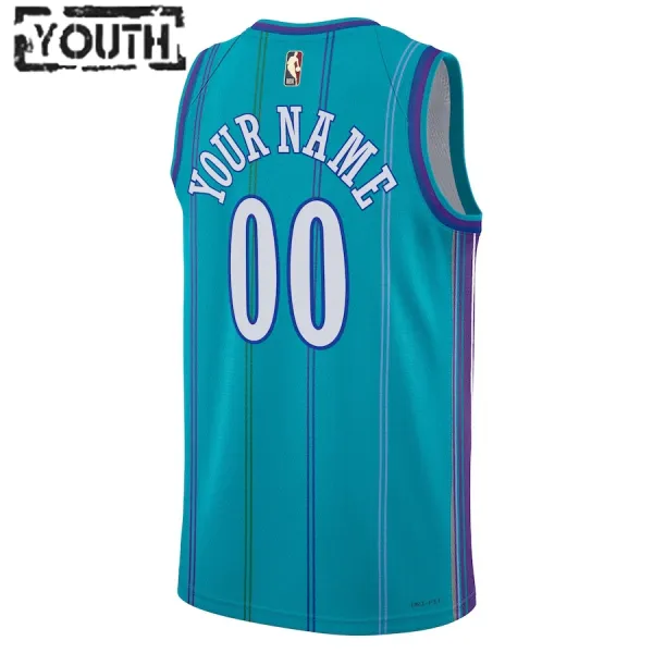 Jordan Charlotte Hornets Personoitava Lasten Pelipaita Classic Edition 2023-24 Swingman Sinivihreä