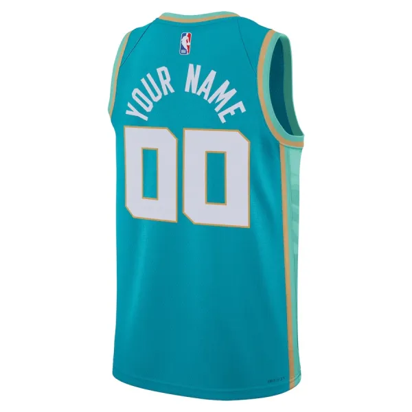 Jordan Charlotte Hornets Personoitava Miesten Pelipaita City Edition 2023-24 Swingman Sinivihreä