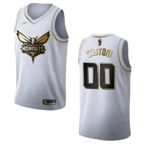 Nike Charlotte Hornets Personoitava Miesten Pelipaita Golden Edition Swingman Valkoinen Nike Charlotte Hornets Personoitava Miesten Pelipaita Golden Edition Swingman Valkoinen