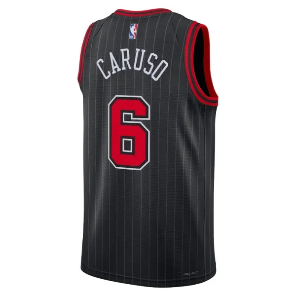 Chicago Bulls Jordan Alex Caruso 6 Miesten Pelipaita Statement Edition Swingman Musta