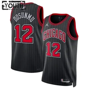 Chicago Bulls Jordan Ayo Dosunmu 12 Lasten Pelipaita Statement Edition Swingman Musta