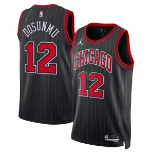 Chicago Bulls Jordan Ayo Dosunmu 12 Miesten Pelipaita Statement Edition Swingman Musta