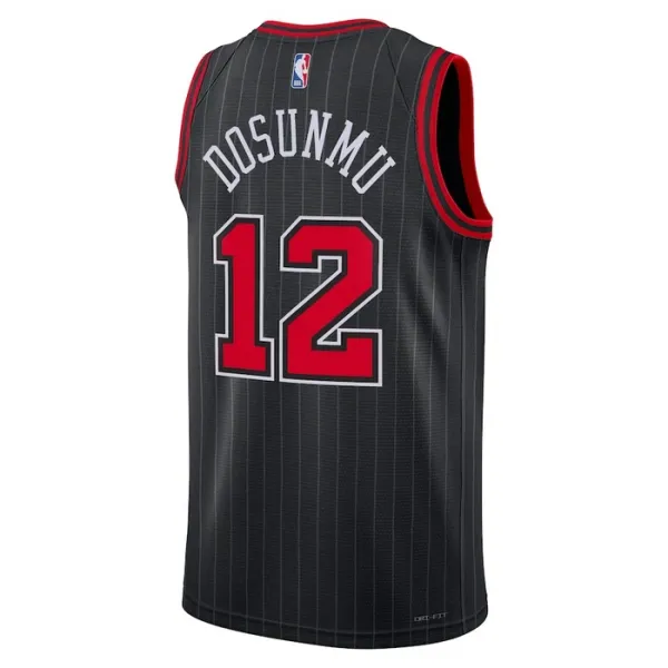 Chicago Bulls Jordan Ayo Dosunmu 12 Miesten Pelipaita Statement Edition Swingman Musta
