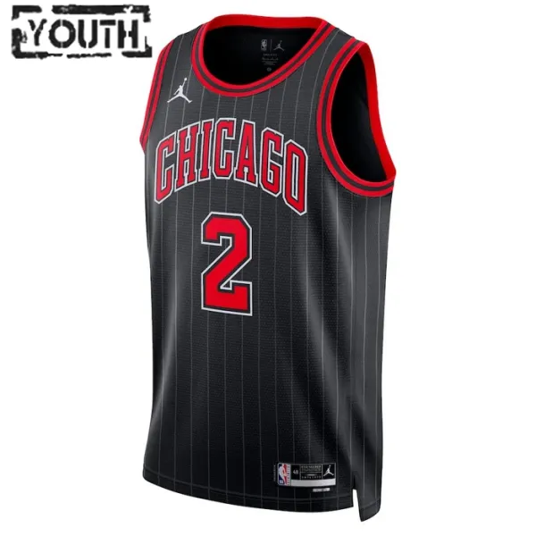 Chicago Bulls Jordan Lonzo Ball 2 Lasten Pelipaita Statement Edition Swingman Musta