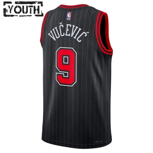 Chicago Bulls Jordan Nikola Vucevic 9 Lasten Pelipaita Statement Edition Swingman Musta