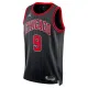 Chicago Bulls Jordan Nikola Vucevic 9 Miesten Pelipaita Statement Edition Swingman Musta