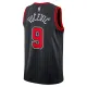 Chicago Bulls Jordan Nikola Vucevic 9 Miesten Pelipaita Statement Edition Swingman Musta