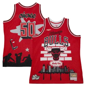 Chicago Bulls Mitchell Ness x Tats Cru Edition Miesten Pelipaita Hardwood Classics 2023-24 Swingman Punainen