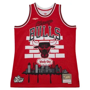 Chicago Bulls Mitchell Ness x Tats Cru Edition Miesten Pelipaita Hardwood Classics 2023-24 Swingman Punainen