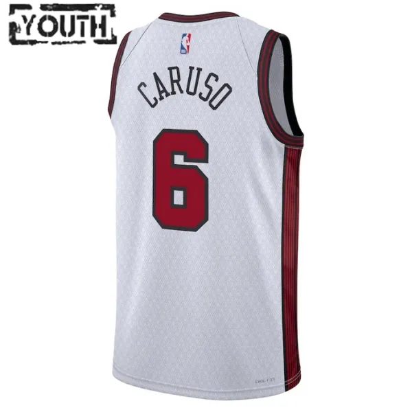 Nike Chicago Bulls Alex Caruso 6 Lasten Pelipaita City Edition 2022-23 Swingman Valkoinen