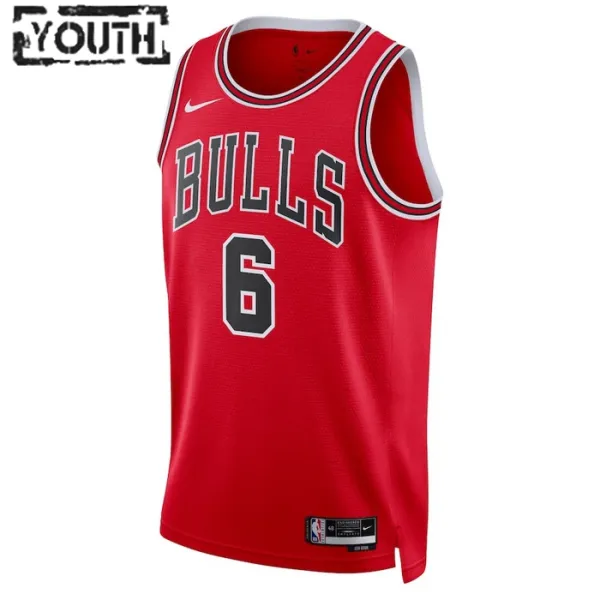 Nike Chicago Bulls Alex Caruso 6 Lasten Pelipaita Icon Edition Swingman Punainen