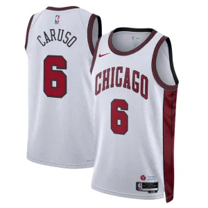 Nike Chicago Bulls Alex Caruso 6 Miesten Pelipaita City Edition 2022-23 Swingman Valkoinen