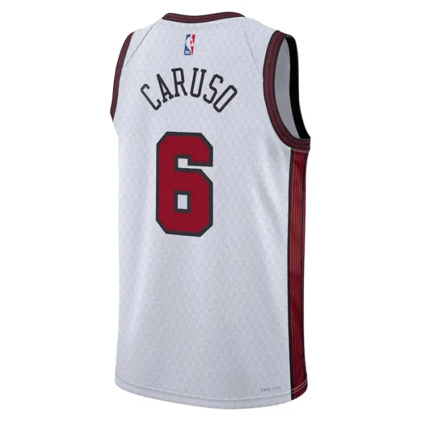 Nike Chicago Bulls Alex Caruso 6 Miesten Pelipaita City Edition 2022-23 Swingman Valkoinen