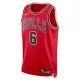 Nike Chicago Bulls Alex Caruso 6 Miesten Pelipaita Icon Edition Swingman Punainen